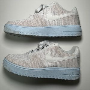 Nike Air Force 1 Crater Flyknit GS Youth 7Y White Photon Dust Sneaker